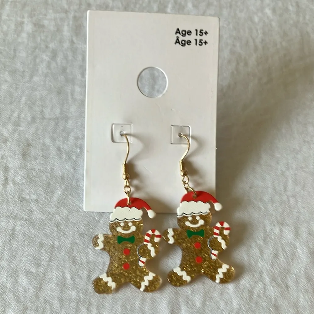 Gap : Festive Gingerbread People Earrings - Image 10