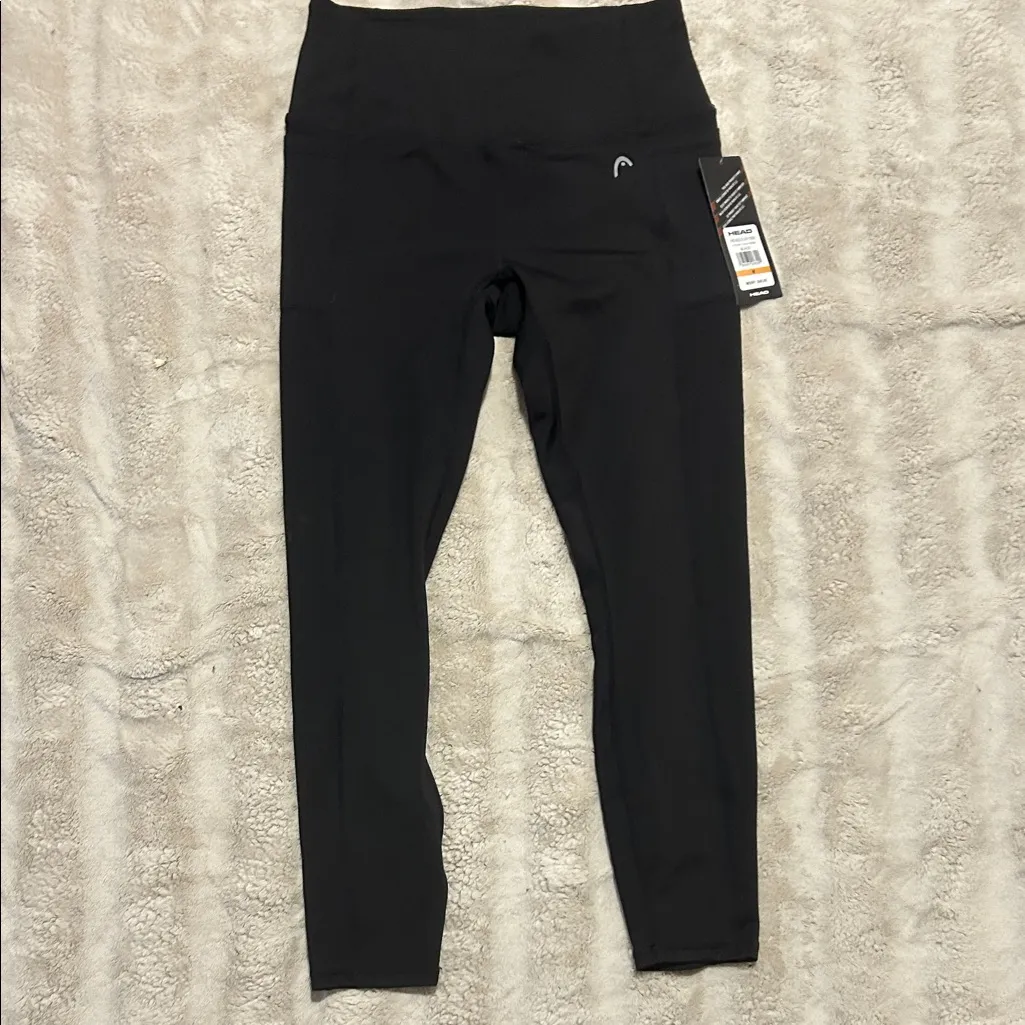 HEAD Women's Sleek Black Leggings - Image 4