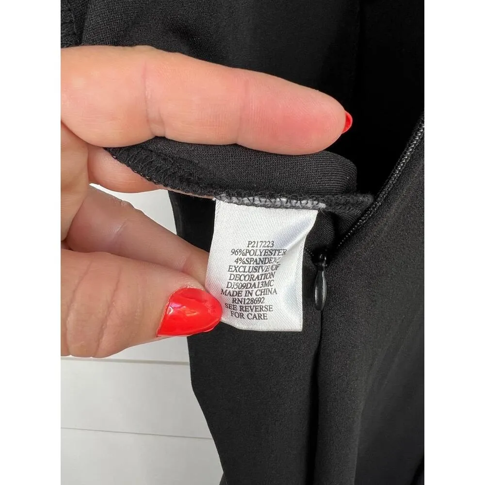 Dylan Ryan NYC Black Fitted Bodice Bustier Wide Leg Sleeveless Jumpsuit Size S - Image 11