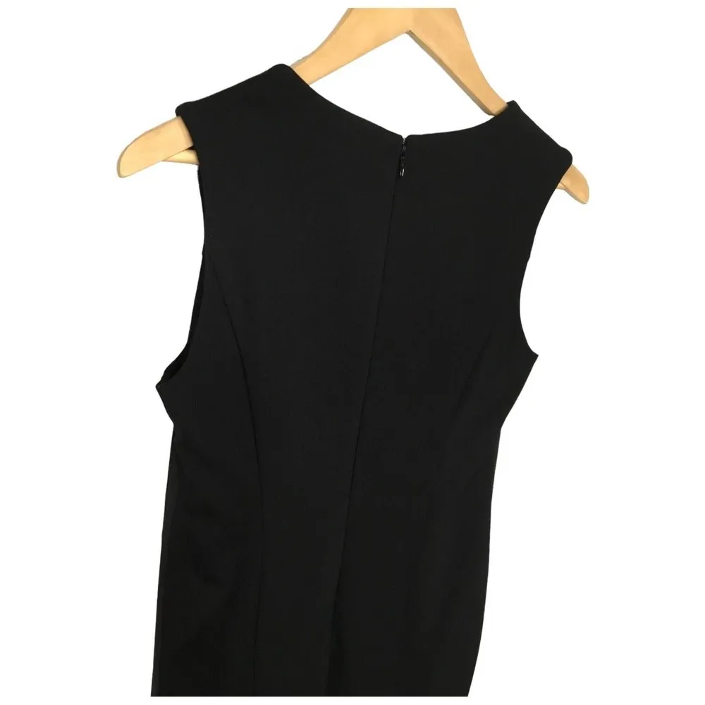 New 1. State Sleeveless Faux Suede Grommet Lace Up V Neck Lined Black 6 - Image 7