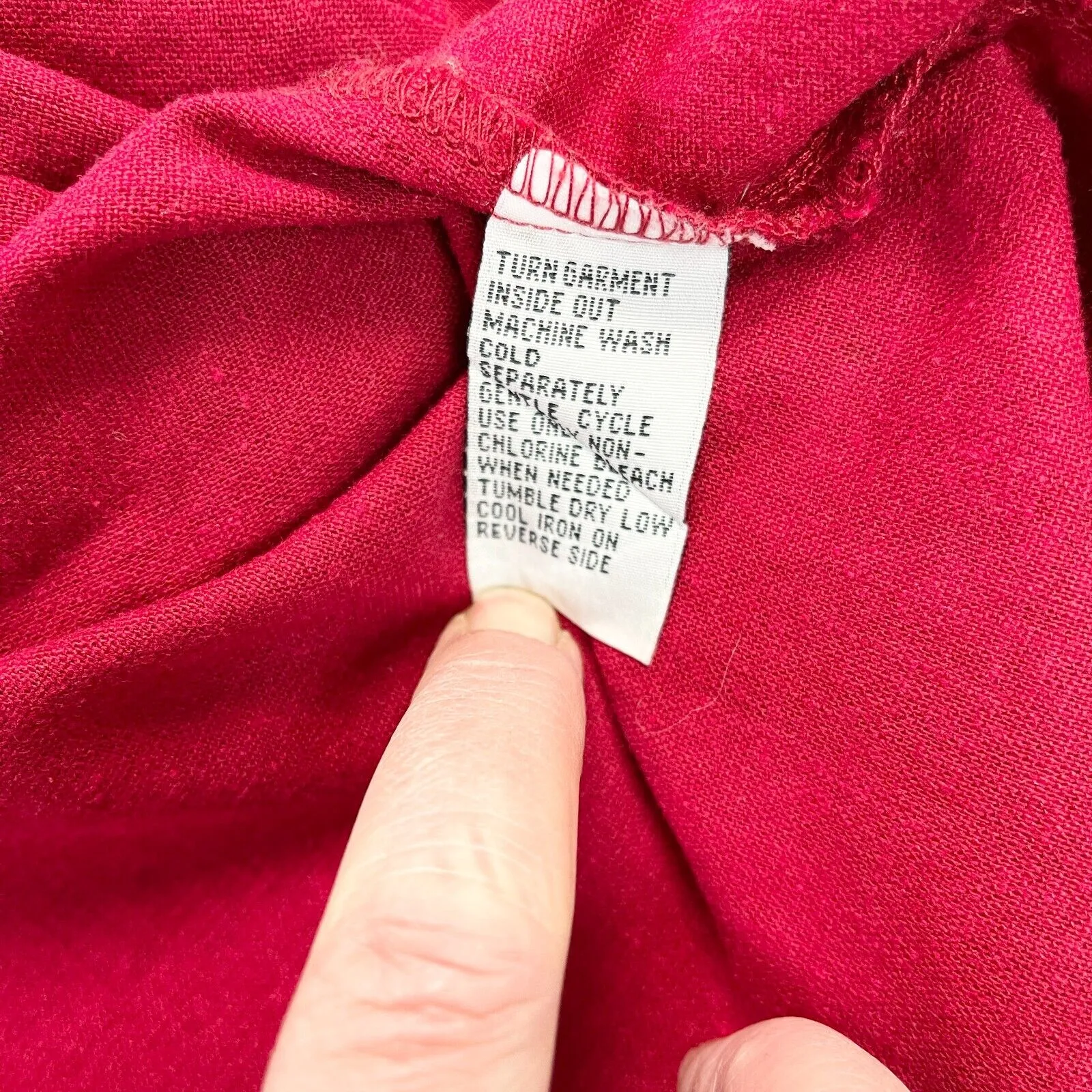 Ease Sport Dress Set Women 12 Dark Floral Linen Rayon Cottagecore Feminine Retro Red - Image 8