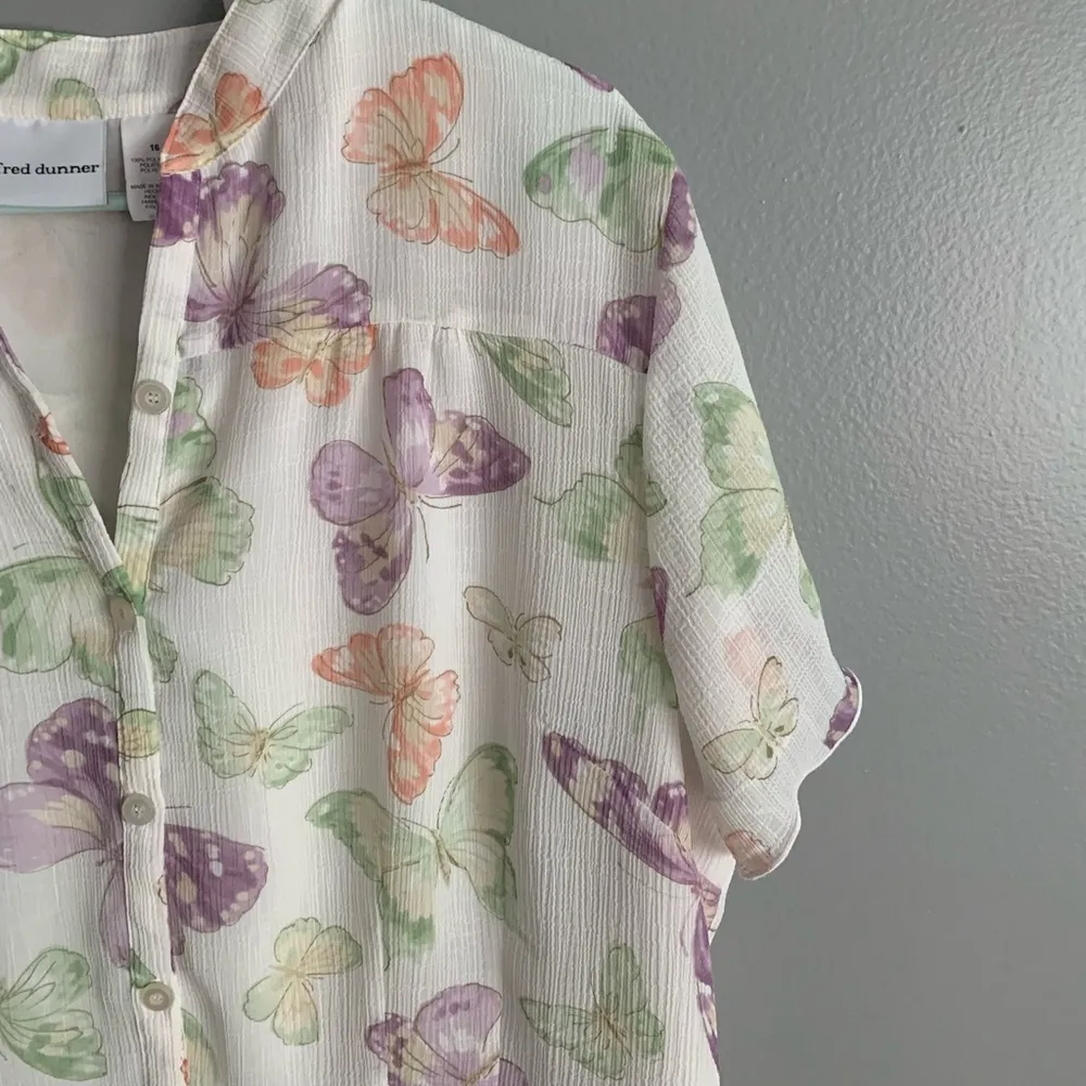 vintage butterfly blouse - Image 3