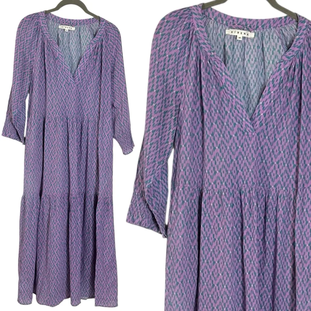 XiRENA Olsen Bloomfield Midi Dress Purple Size M - Image 6