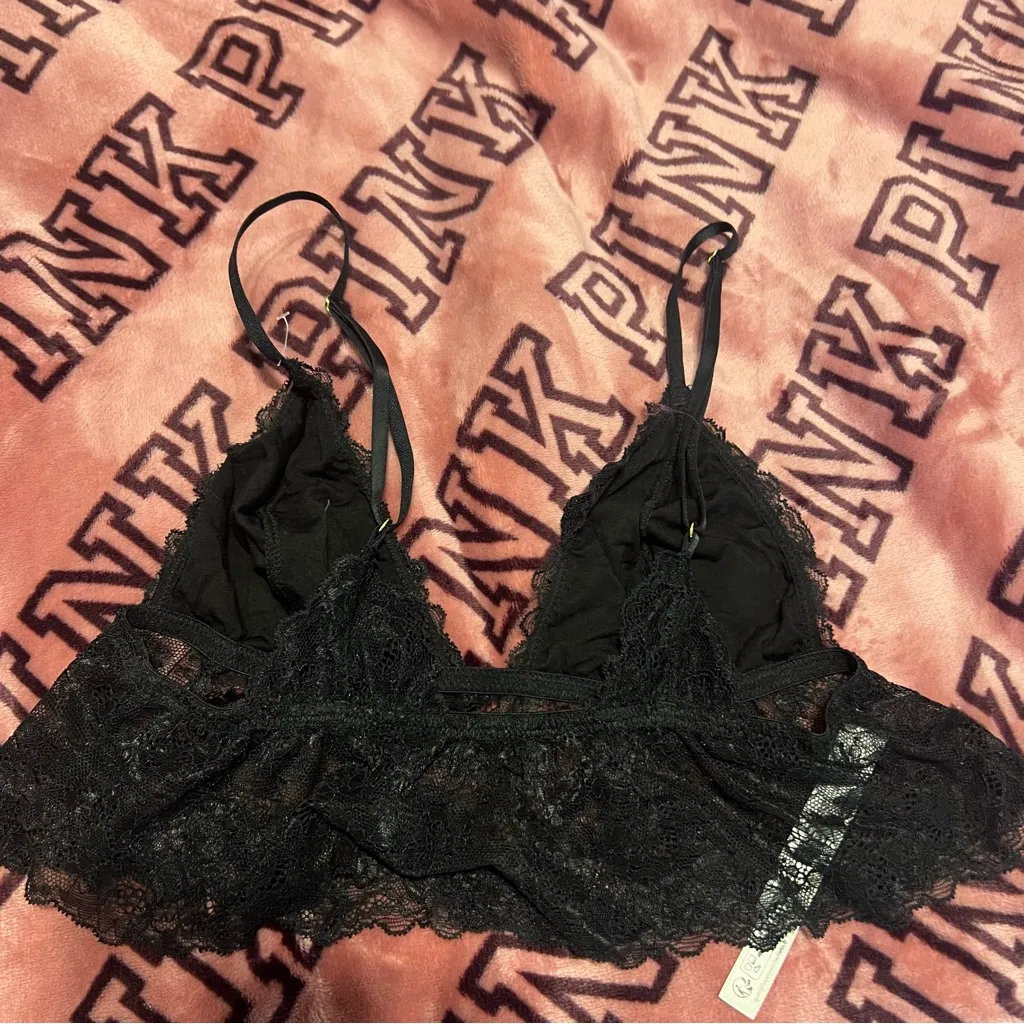 Urban Outfitters Black Lace Bralette - Image 3