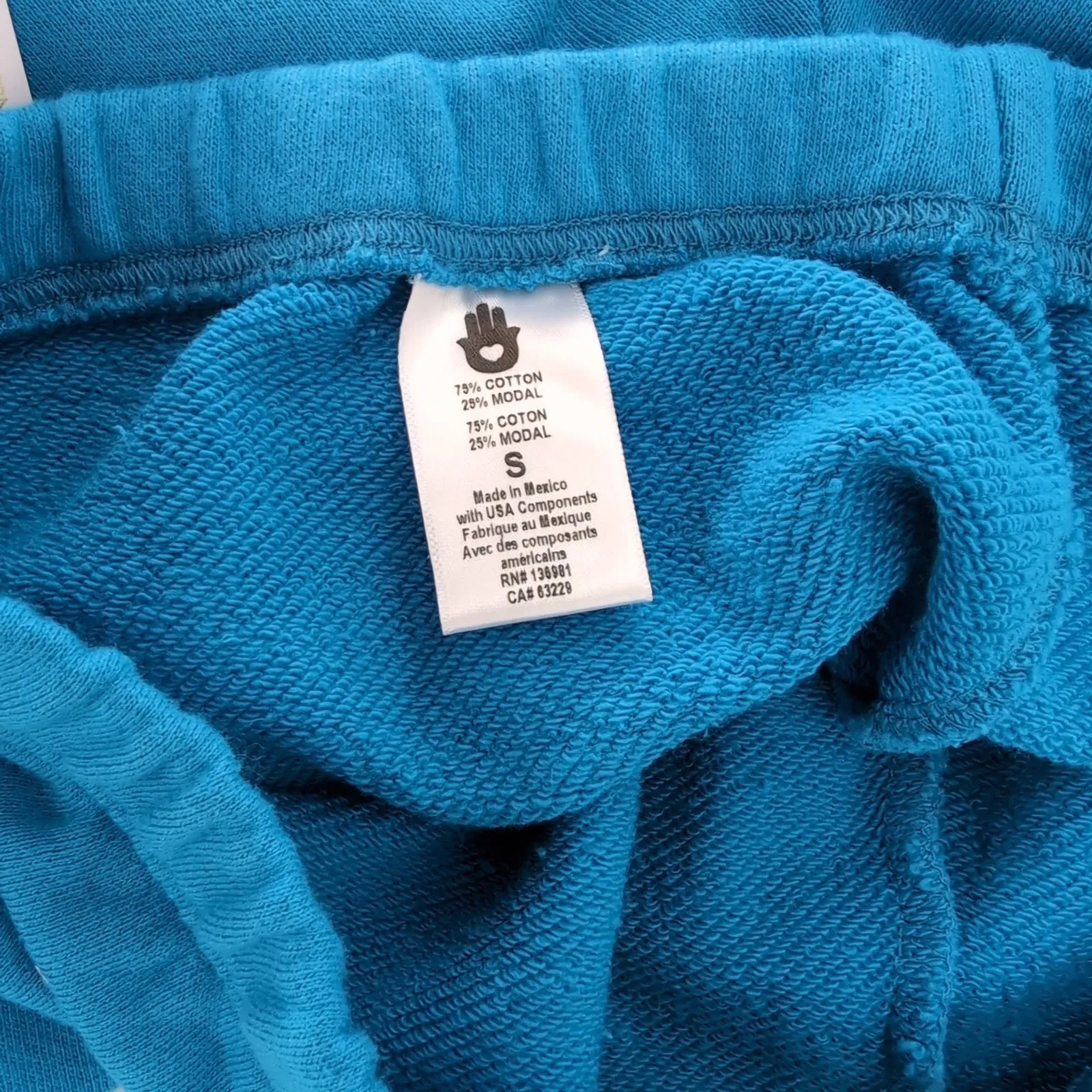 Spiritual Gangster Hamsa Luna Azul Cotton & Modal Sweatpants - Size S - NWT - Image 6