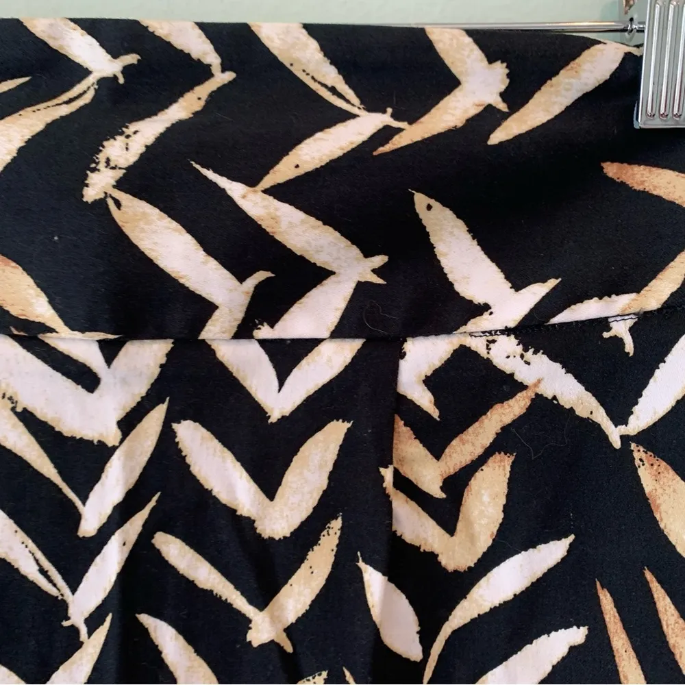 Grace Elements Leaf Print Stretch Career Skirt 6 - Image 2