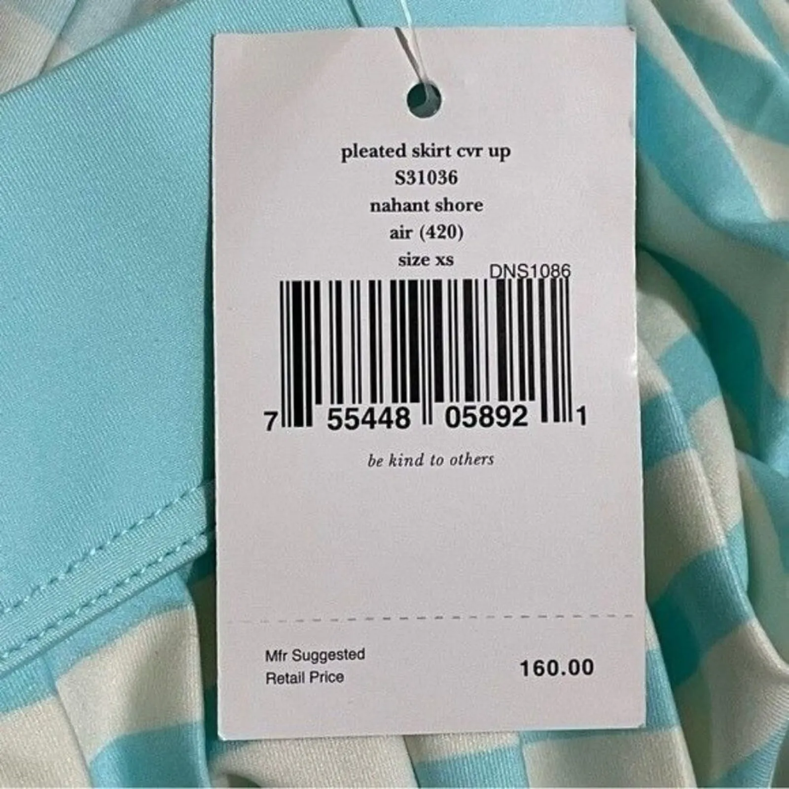 Kate Spade · XS · Nahant Shore Pleated Cover-Up Skirt · Nylon/Spandex Blue/White - Image 15