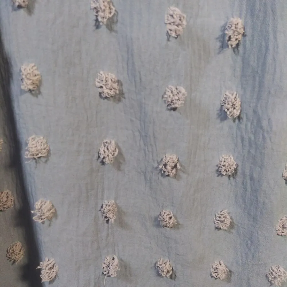 Blooming Jelly Swimsuit Coverups Blue Chiffon  Swimwear Cover Dress Size Small - Image 5