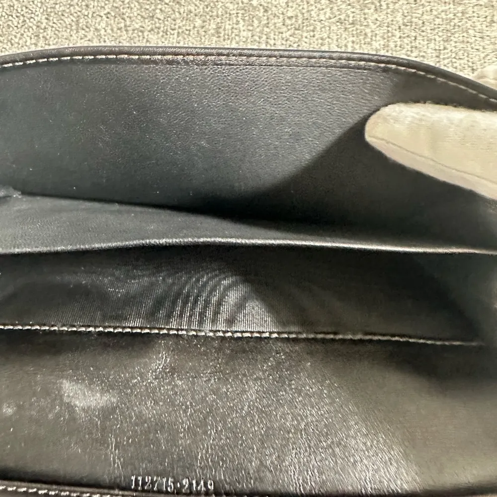 Authentic Gucci GG Signature Black Leather Continental Wallet - Image 10