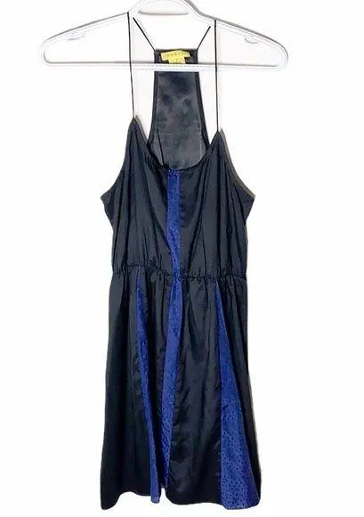 UO Hawks black and navy cocktail colorblock dress sz S - Image 2