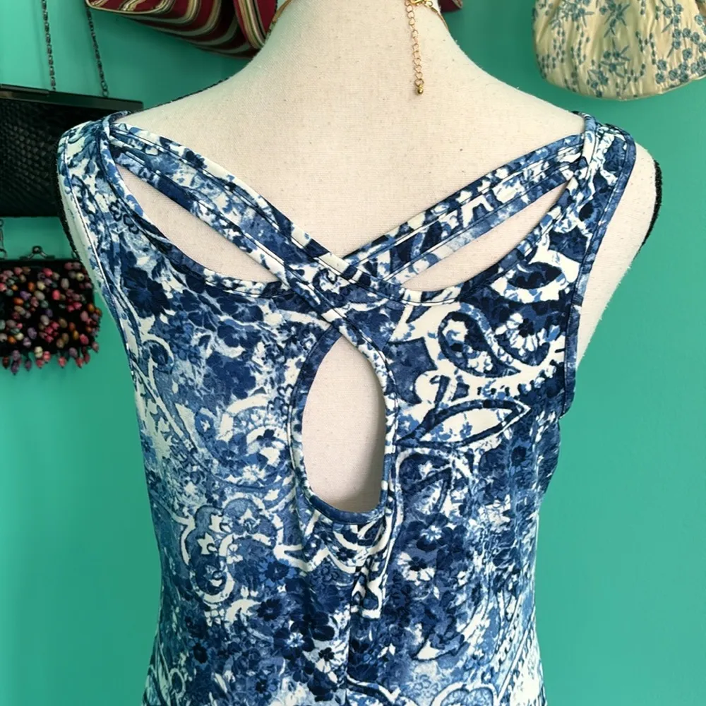 Emma & Michelle Sleeveless Long Floral Print maxi - Image 4