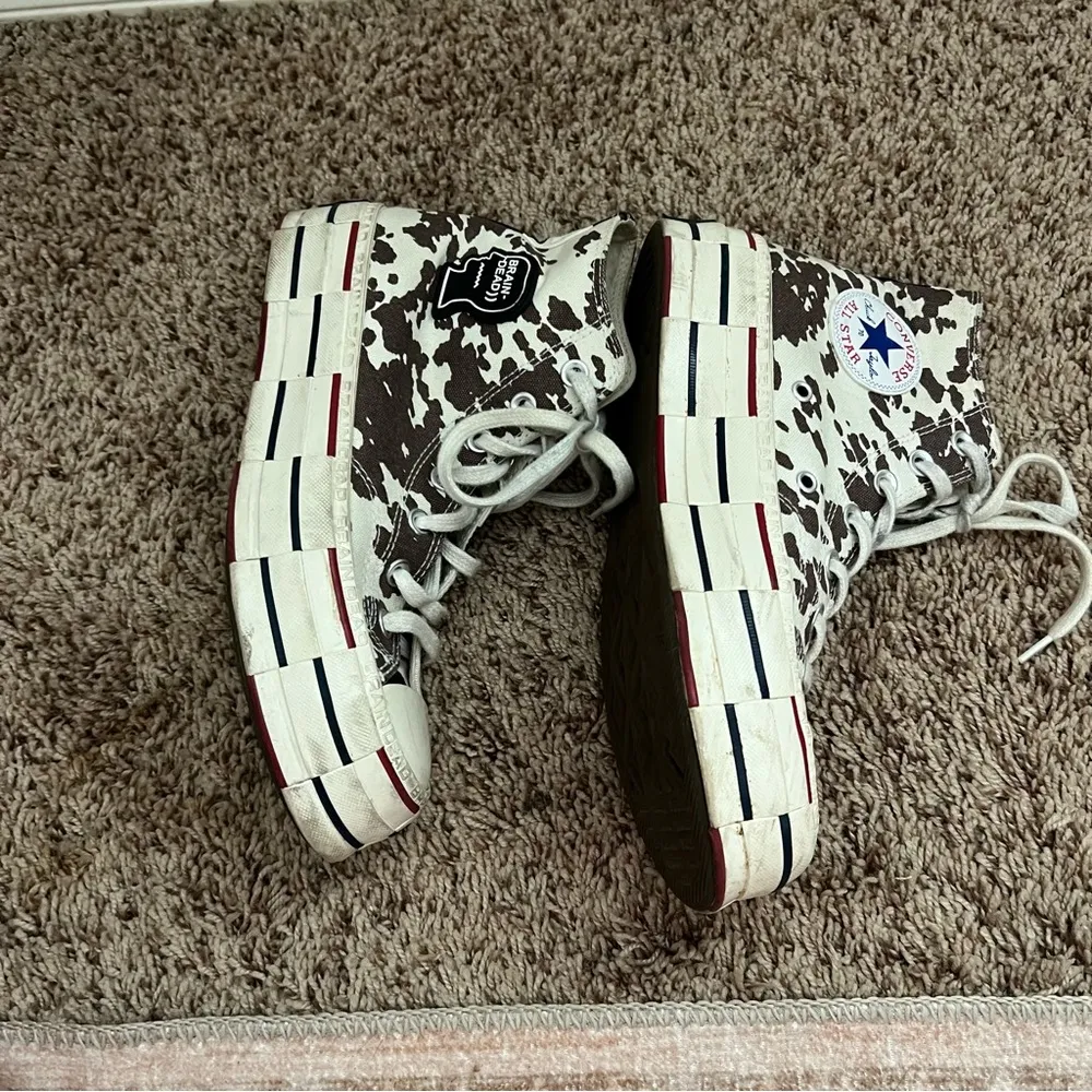 Brain Dead x Converse Chuck 70 'Cow Print' high top sneakers Black Size 7.5 - Image 6