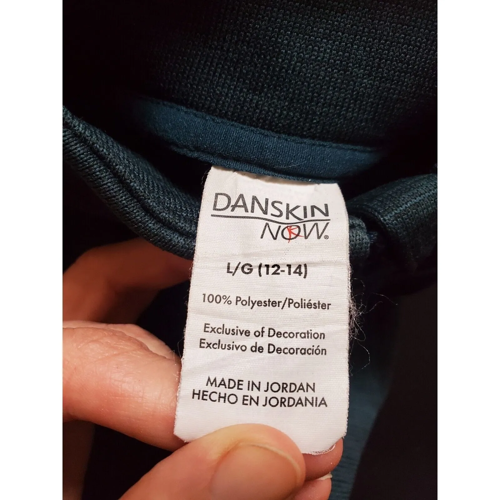 Danskin Now Jacket Women Large Fleece Zip Heather Blue Coat Long Sleeve EUC - Image 4