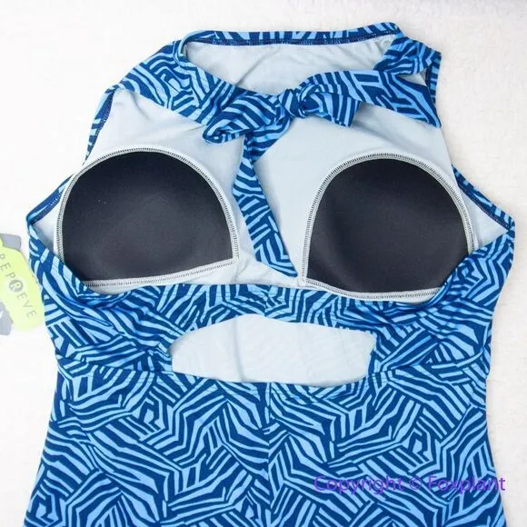 NEW‎ Speedo Print High Neck One Piece Women's Recreational swimsuit,  18 - Image 8