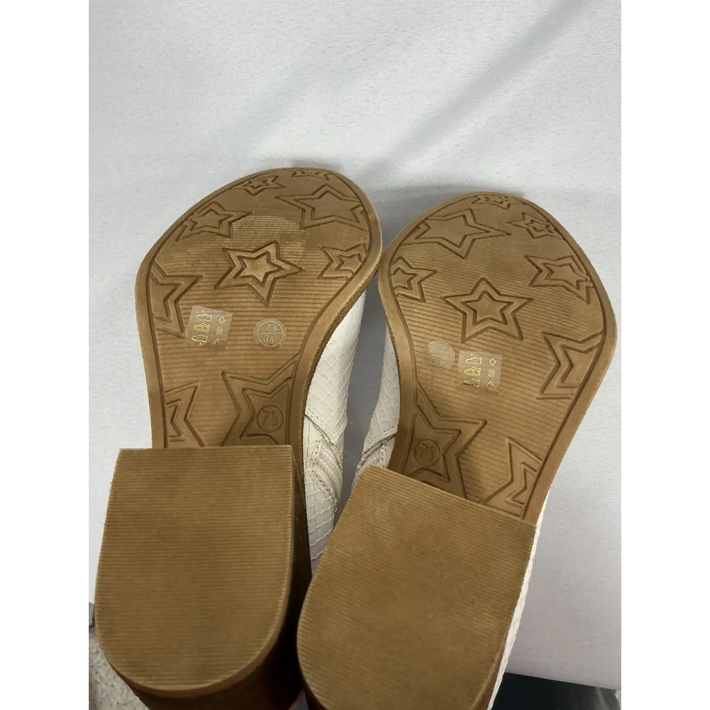 Womans Dirty Laundry Western Style Ankle Boots 7.5 M Eu 38 Side Zip Block Heel - Image 8