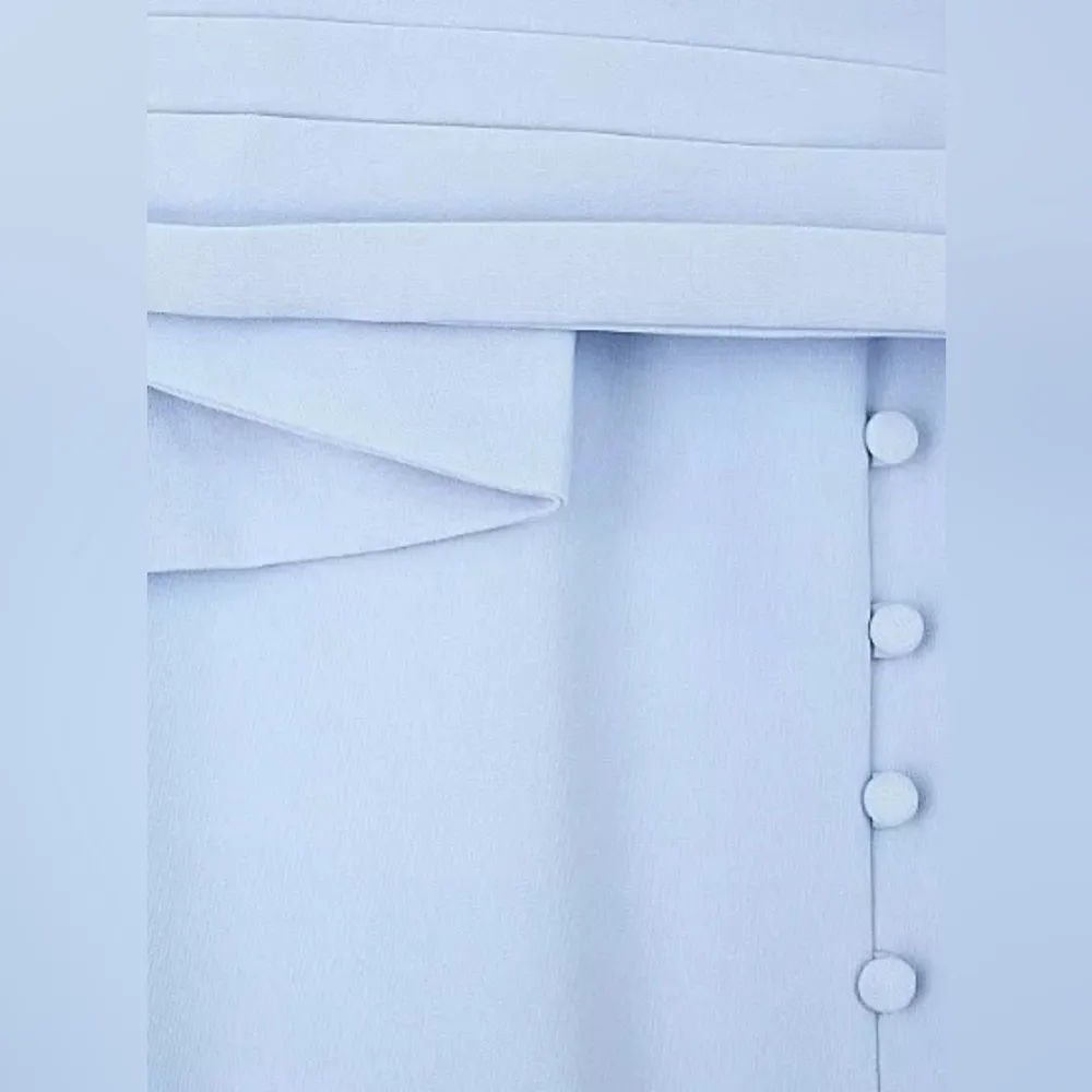 NWT Lavish Alice Origami One-Shoulder Midi Dress in
Cornflower Blue 6 - Image 6