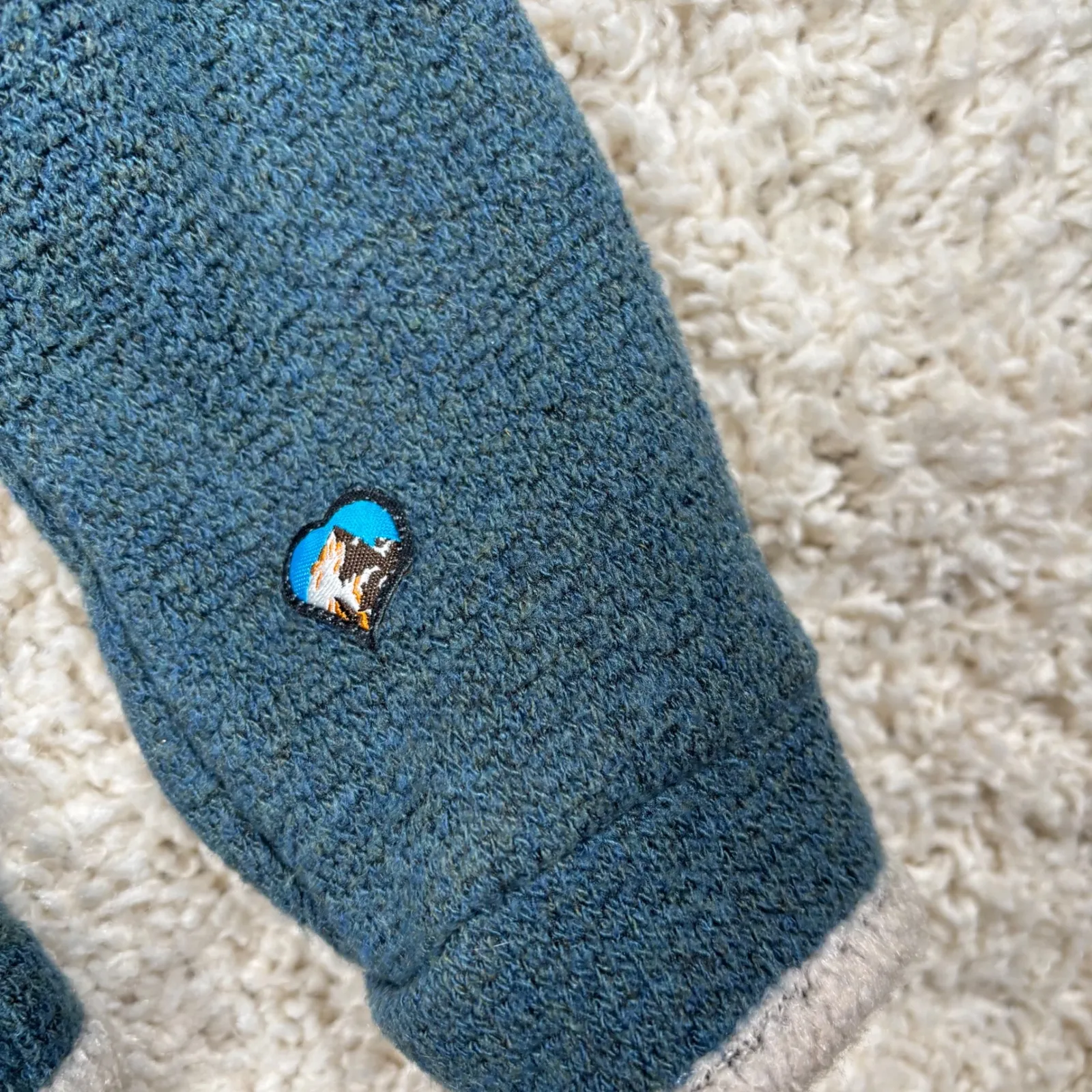 Kuhl Fleece Hoodie Teal Sherpa Lined Full Zip Cozy Outdoor Adventure Women - Image 2