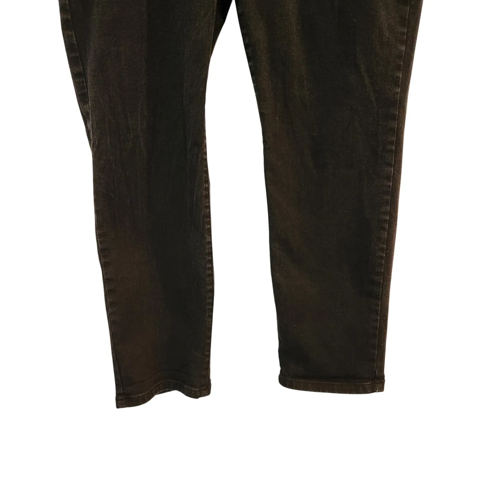 Style & Co Black Denim Stretch Classic High Rise Straight Leg Ankle Jeans Sz 14W - Image 4