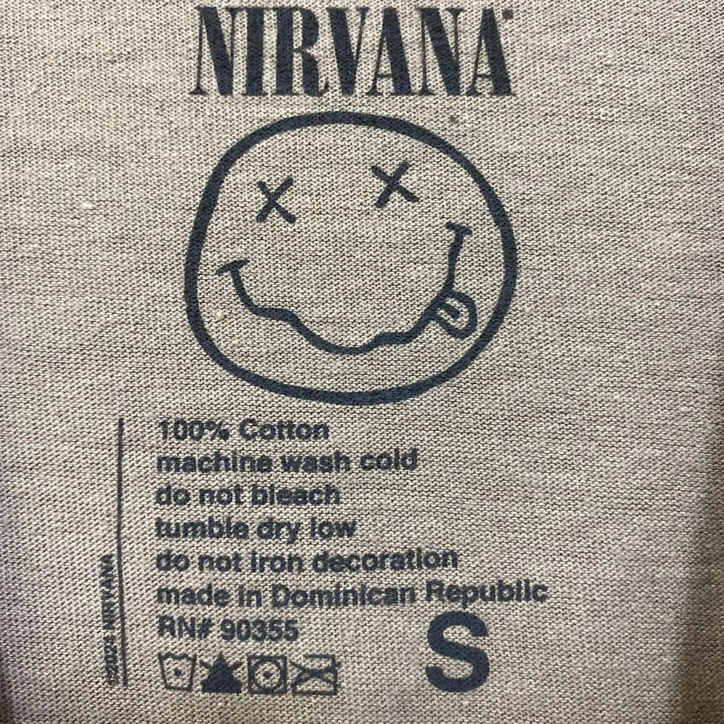 Nirvana In Utero Album Art Glowing Angel Grunge Band Tee S - Image 4