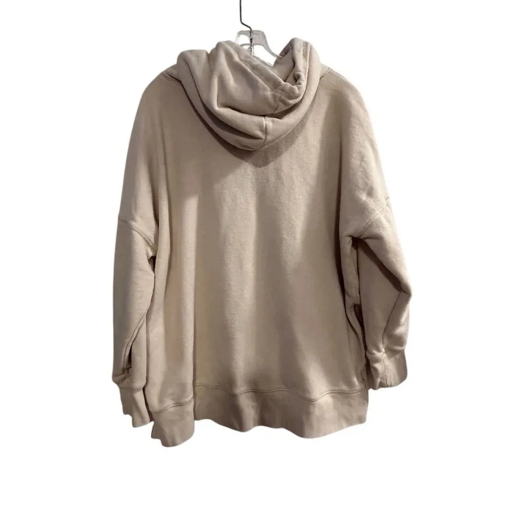 Aerie Women's Oversized Beige Hoodie XL Long Sleeve Casual Relaxed Fit - Image 9