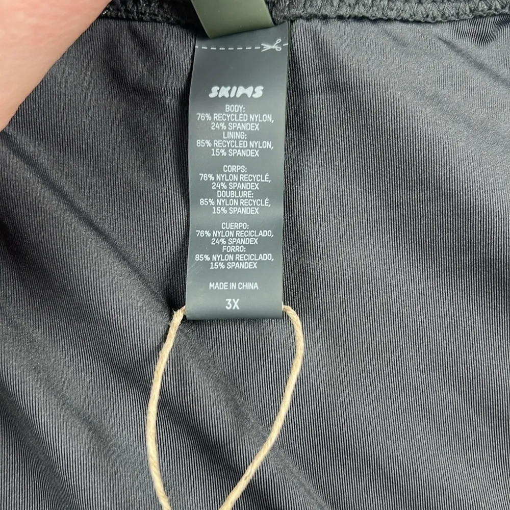 Skims Cheeky Tanga Swim Bottoms in Gunmetal Grey Size 3X NWT - Image 6