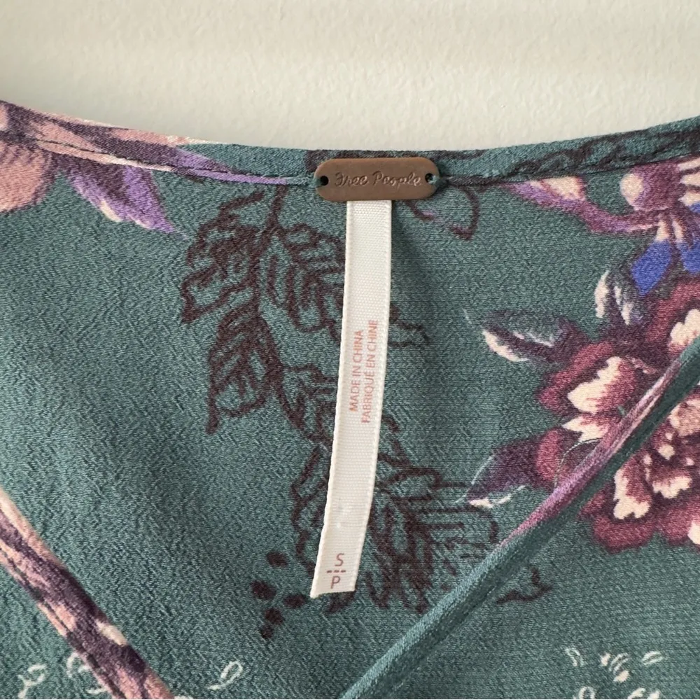 Free People Heart Beat Tunic Dress Boho Floral Long Bell Sleeve floral bohemian - Image 11