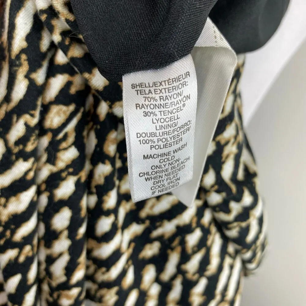 Loft Ikat Soft Knit Figure Flattering Sleeveless Sheath Dress Large - Image 8