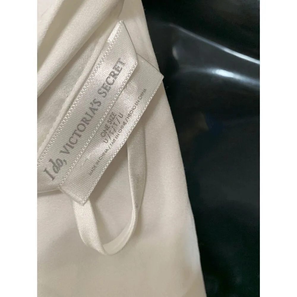 Victoria's Secret Women’s I Do Bride Rhinestone Bridal Robe White One Size - Image 3