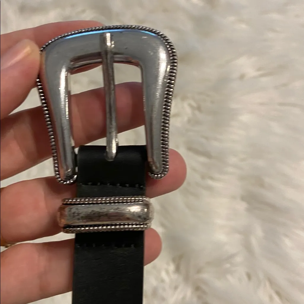 ZARA Women’s Black  Belt size 32” length 46”condition very good see all photos - Image 2