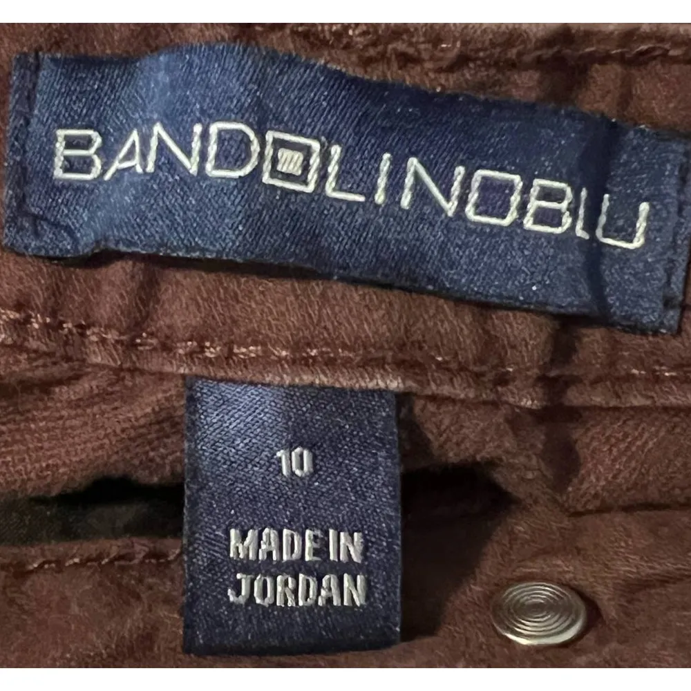 Bandolinoblu Women's Brown Cuffed Capris Size 10 17" Inseam x 15 1/2" Waist x 10 - Image 3