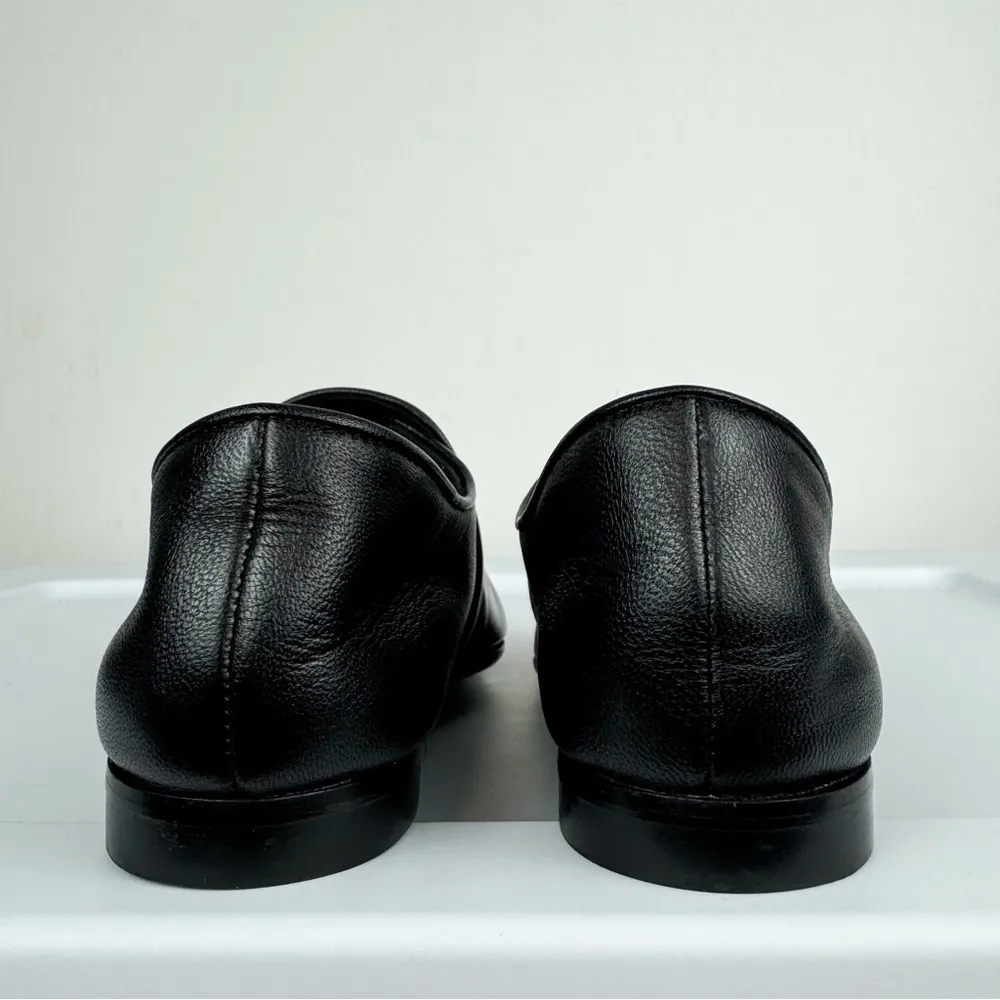 Aquatalia Revy Black Nappa Leather Loafers Sz 8 - Image 10