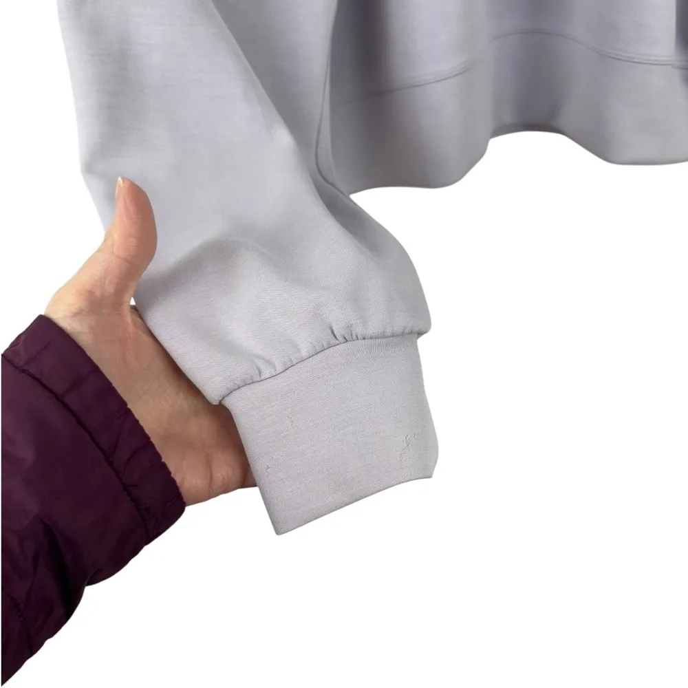 Lululemon Perfectly Oversized Cropped Crew Softstreme Faint Lavender SZ 6 W3EZLS - Image 5