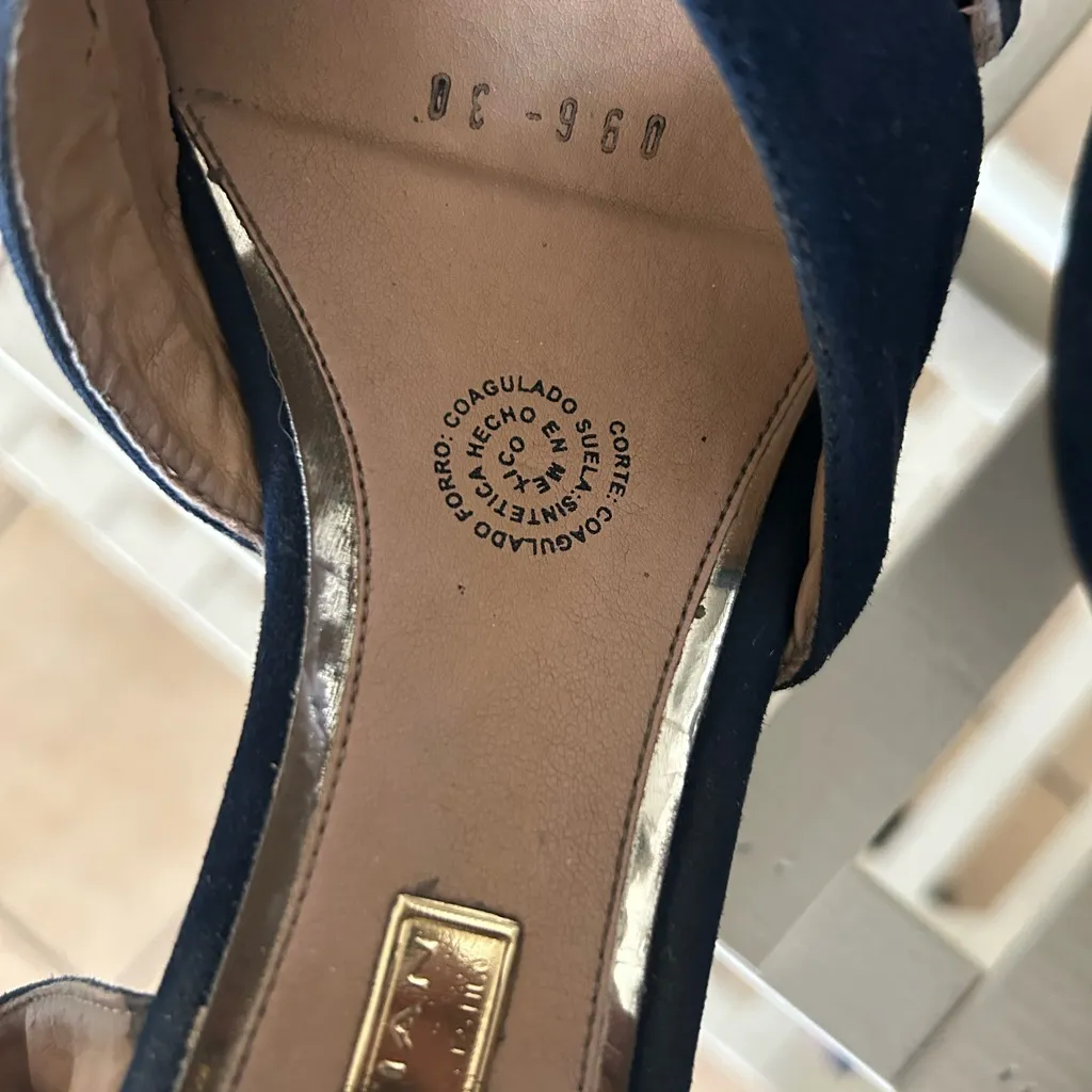 Navy Strappy Heels platform size 7 Blue - Image 10
