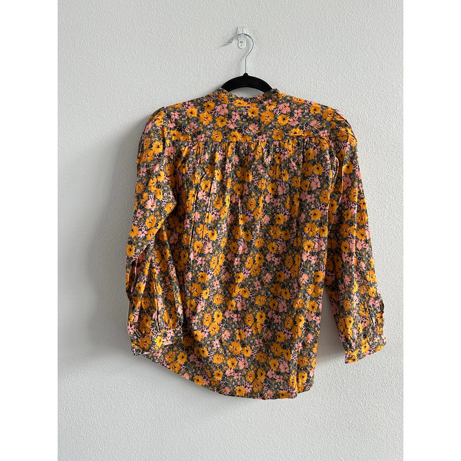 Trovata Bailey Blouse in Sunken Garden Size XS New Yellow - Image 6