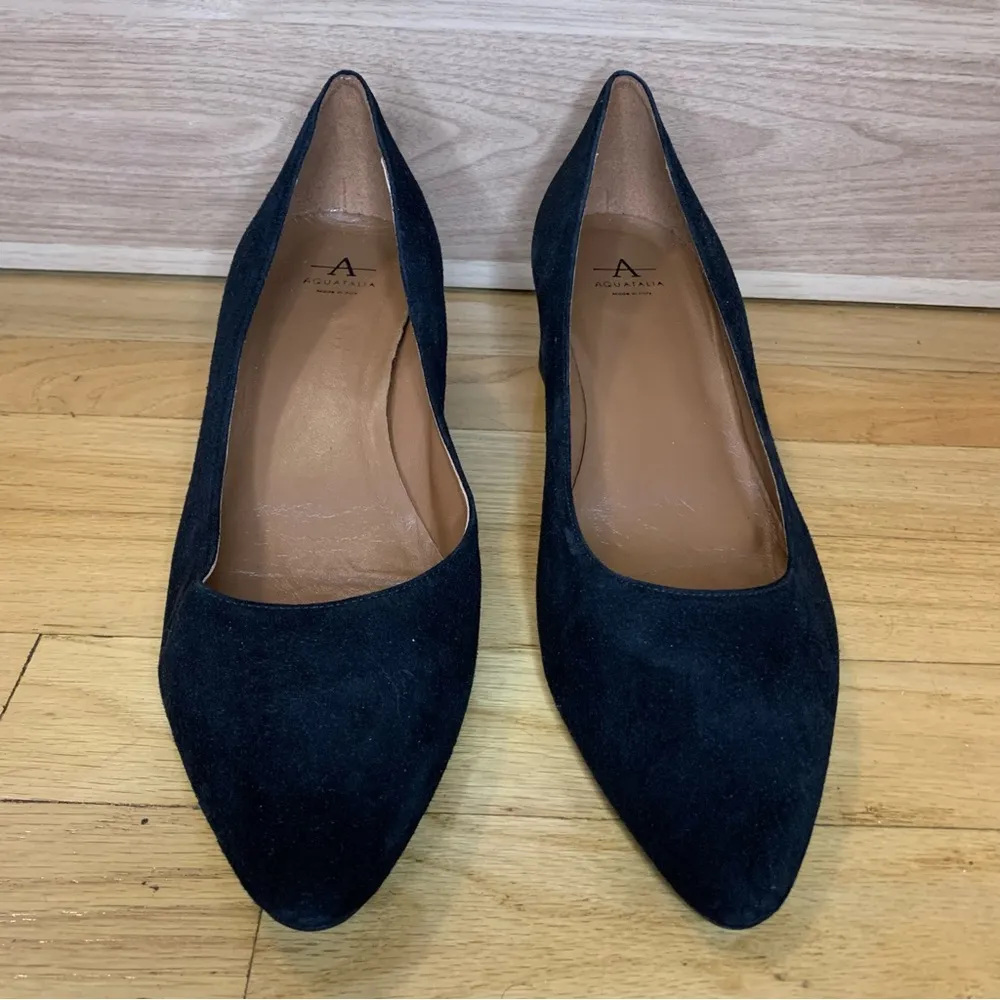 Aquatalia Women's Pasha Dress Suede Pump in Black - Size 10.5 - Image 3