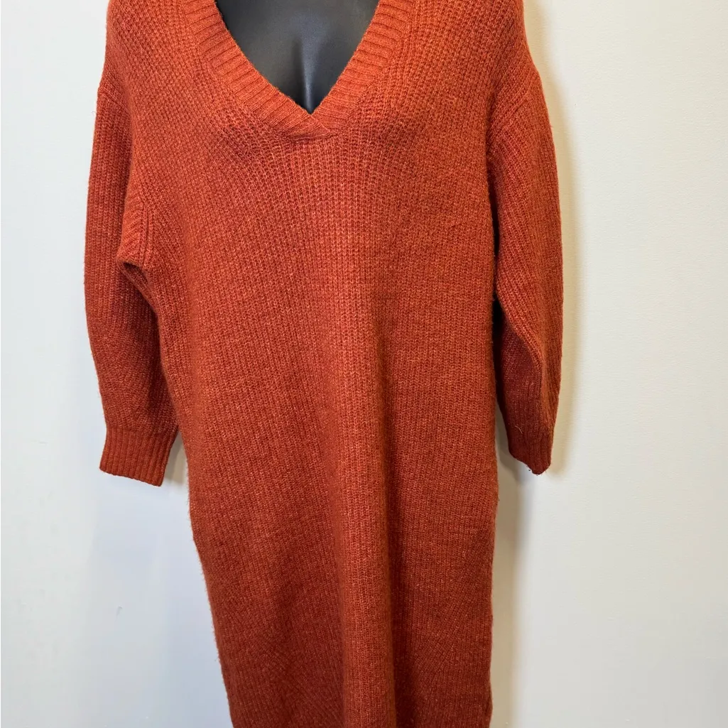 Plus Size Future Collective x Reese Blutstein Sweater Dress – XXL Orange - Image 3