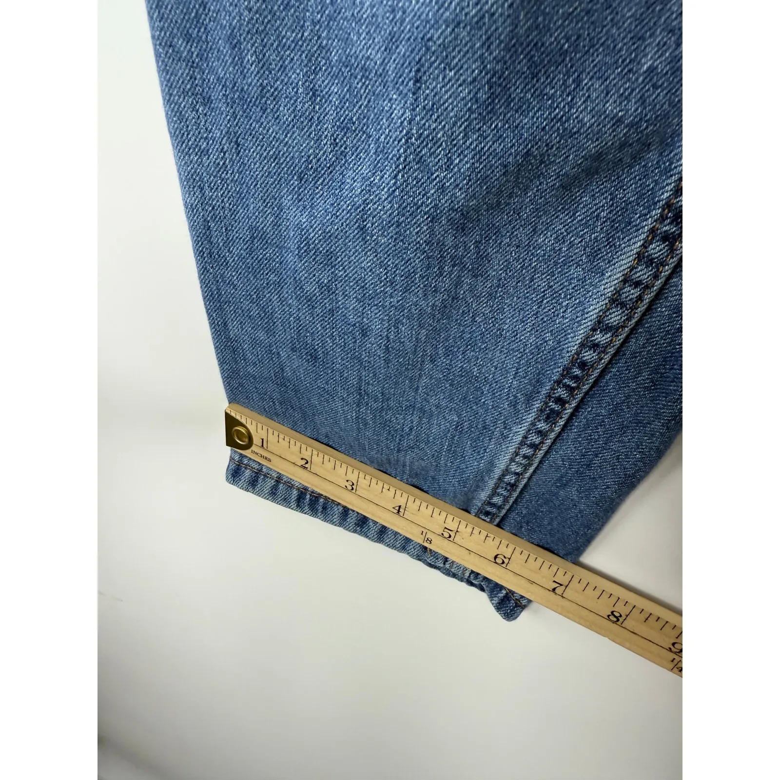 Everlane Lightweight Relaxed Jean Medium Wash Straight Leg 100% Cotton Casual - Image 7