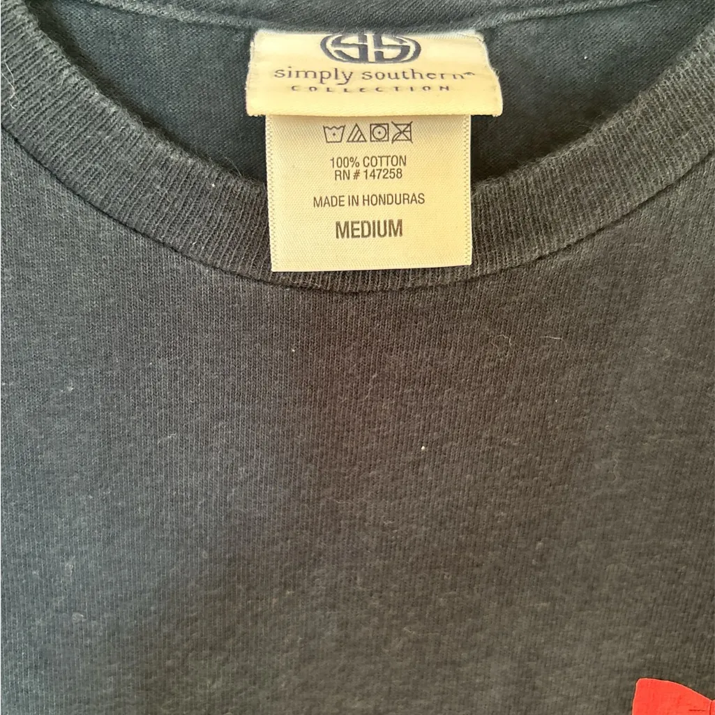 Simply Southern Navy Elephant Let Go Let God Long Sleeve Shirt - Image 4