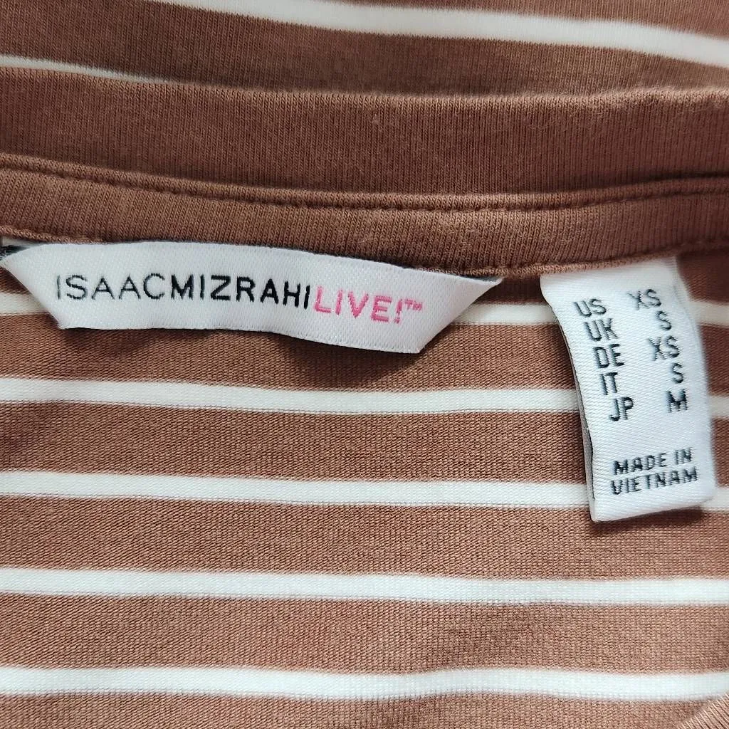 Isaac Mizrahi Bundle of 2 Striped Tees Size XS QVC T-Shirt Bundle Striped - Image 4