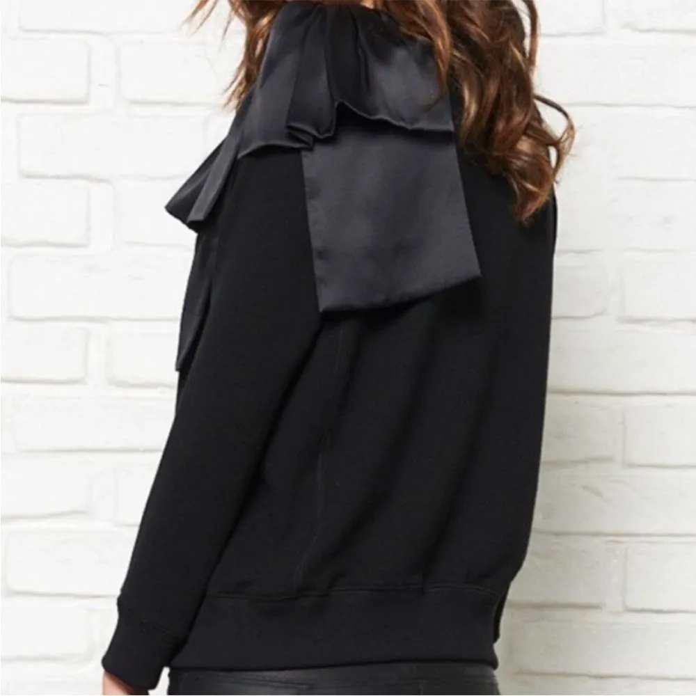 David Lerner  Silk Bow Raglan Pullover small - Image 2