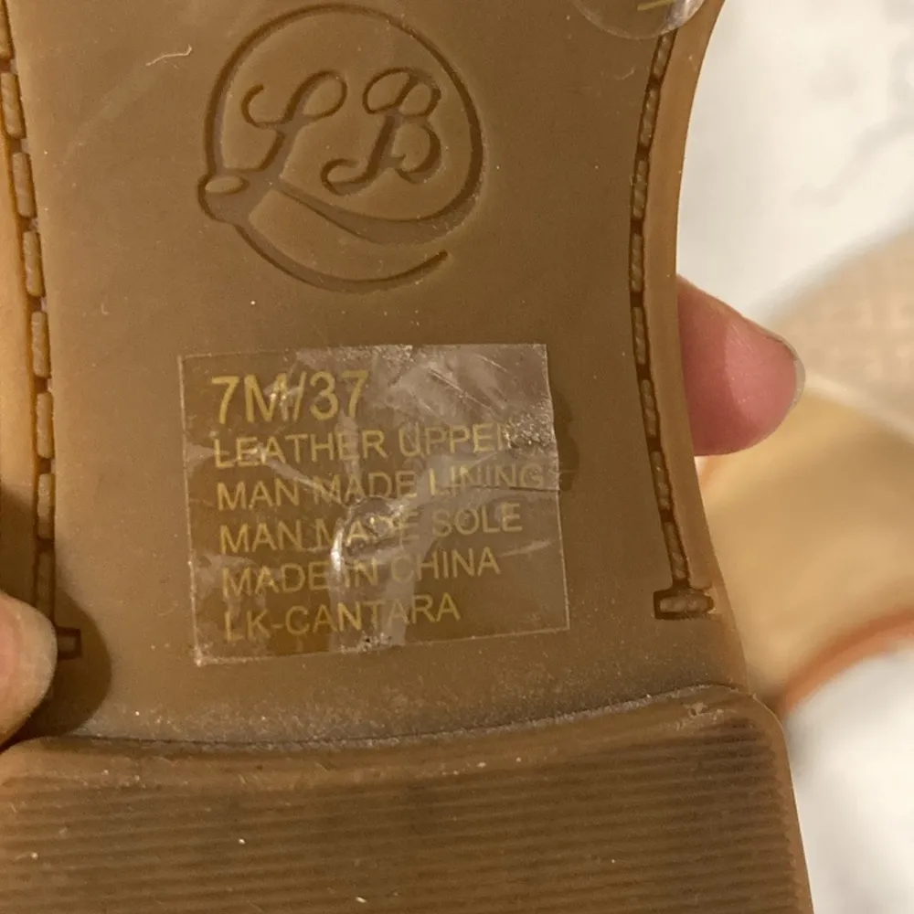 Lucky Brand leather lazer cut Slip On Sandals cottage core summer lightweight - Image 7