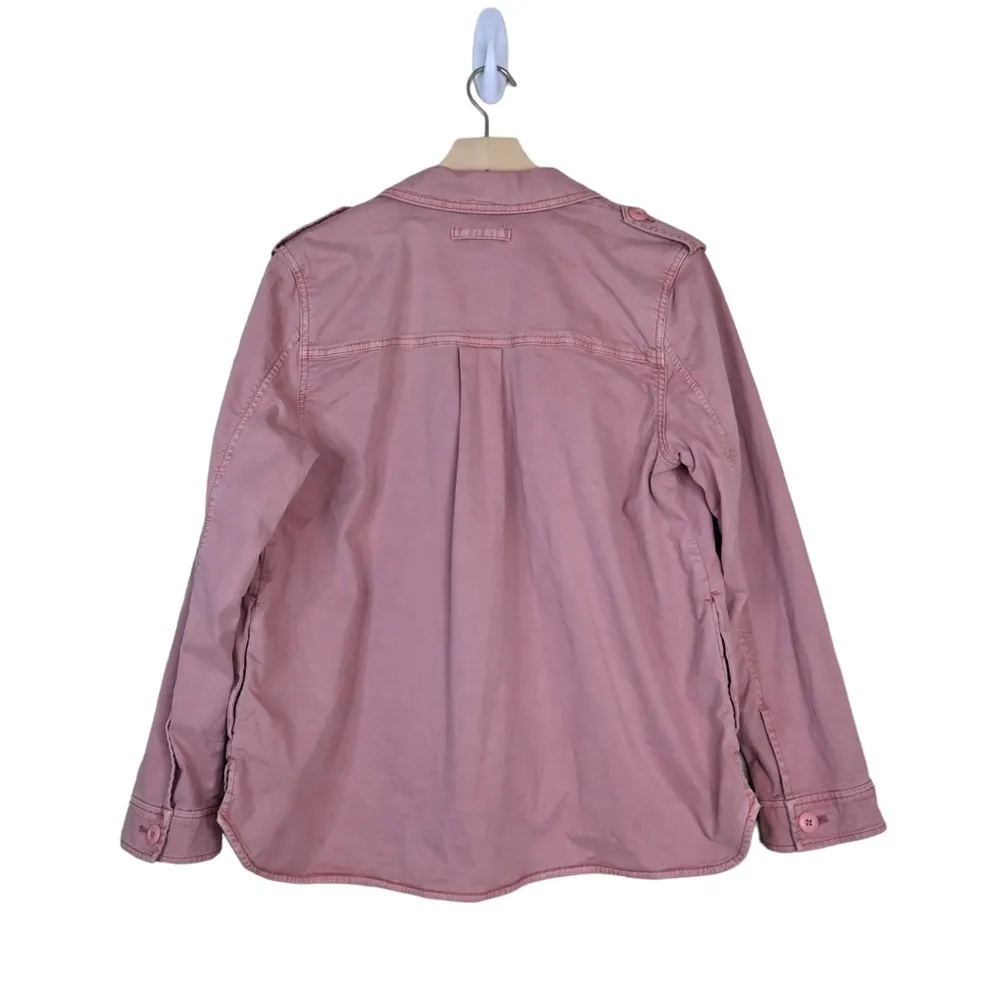 GAP Womens M Dusty Pink Core Shirt Jacket Shacket - Image 2