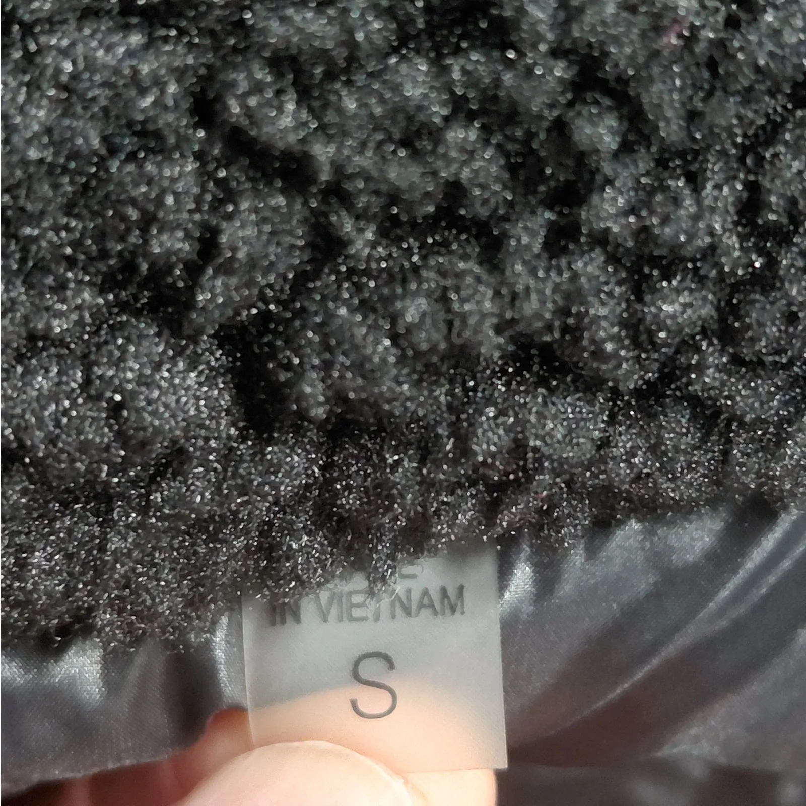 $300 NWT S13 New York Lilly Sherpa Puffer Jacket Women’s S Black Faux Shearling - Image 8