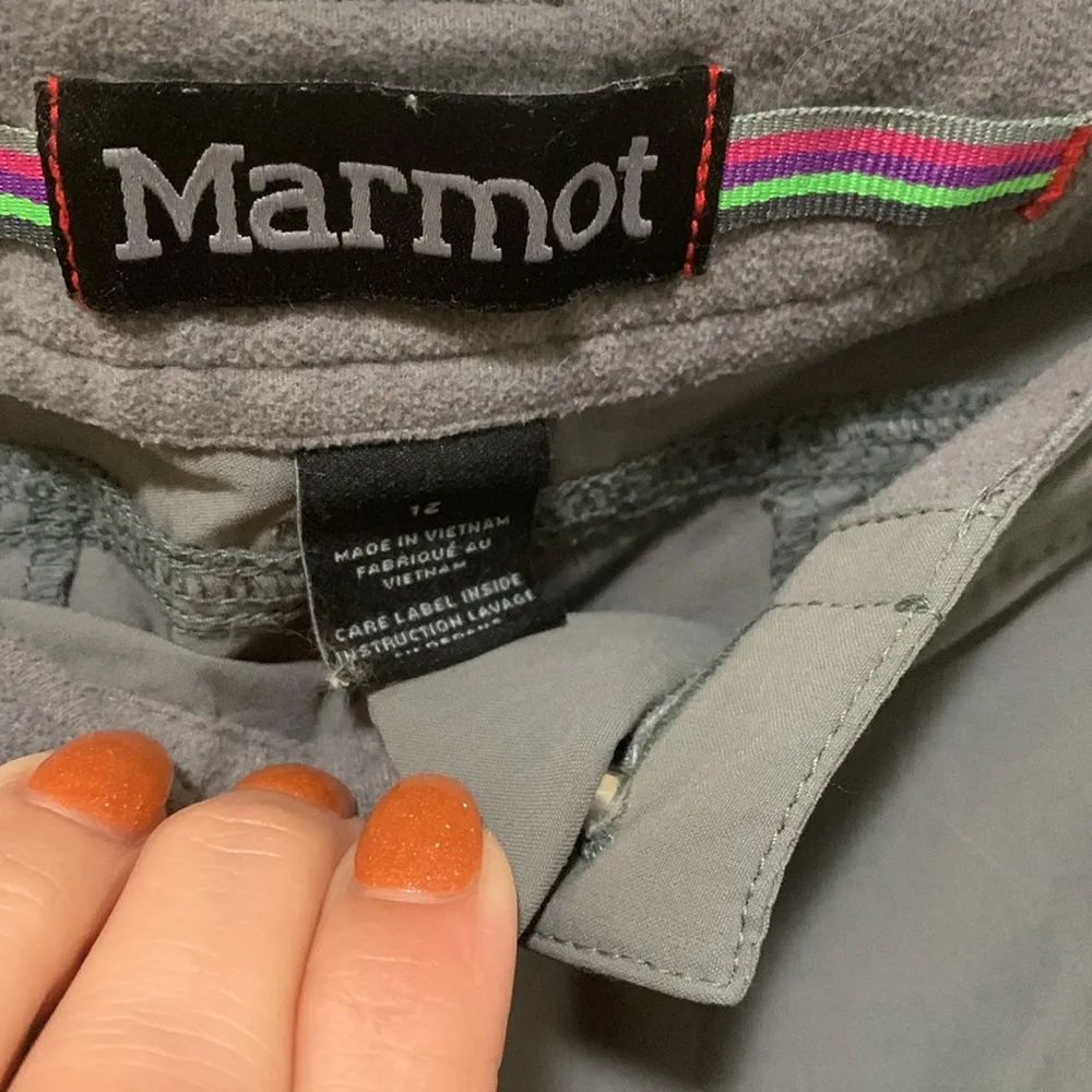 Marmot lobo convertible woman hiking active pants size XL or 12 gray - Image 7
