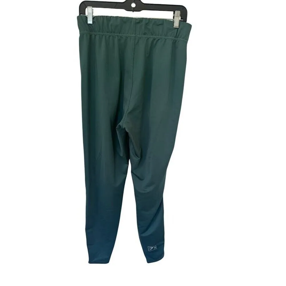 Gymshark Green Recess Joggers Slim Fit Athletic Gym Track Pants Womens Medium - Image 4