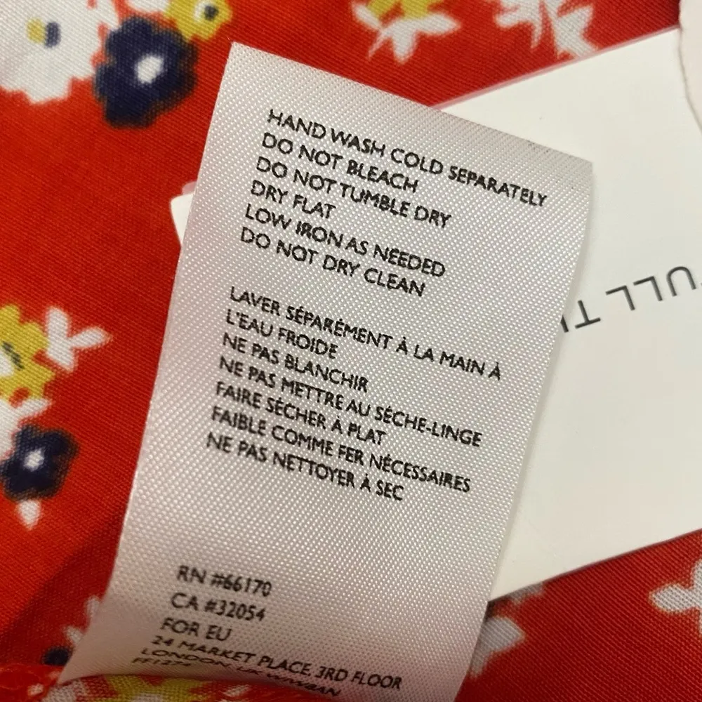 Celeste wrap Skirt jasmine Floral red - Image 9