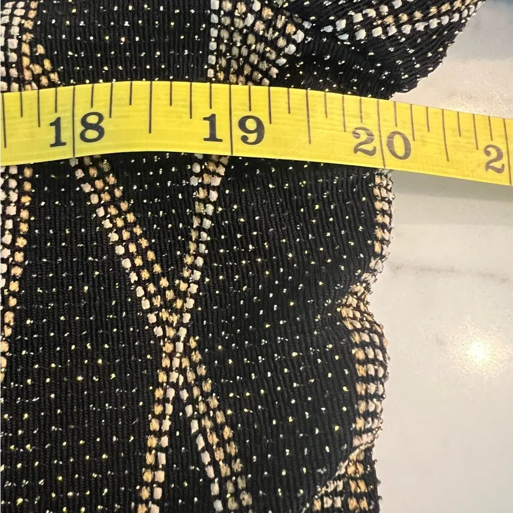 Vintage Joseph Ribkoff Blazer Cardigan Jacket Black/Gold Size US 12 EUC - Image 4