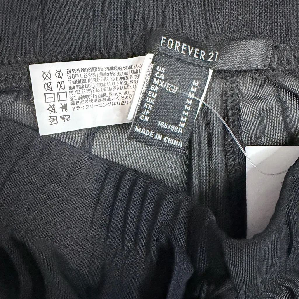 Forever 21 Mesh Black Wide-Leg Pant Cover Up - Image 3