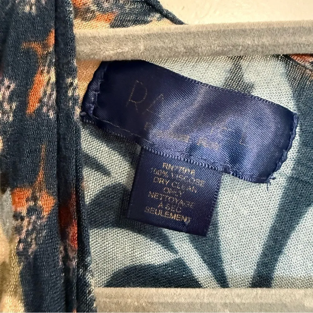 Rachel Roy Colorful Cardigan Kaftan Flowy Boho‎ Floral Oversize Duster Wrap OS Pink Size M - Image 3