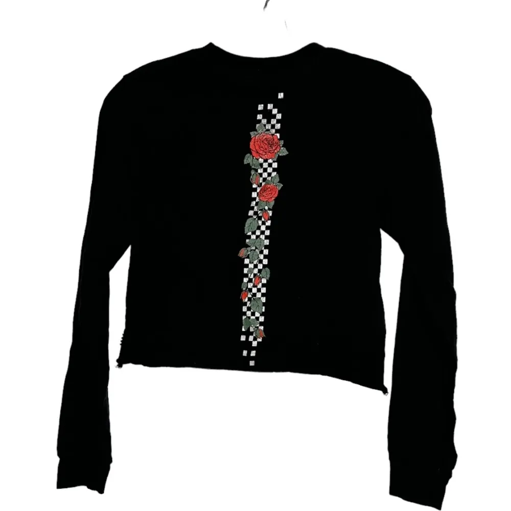 Vans Cropped Black T-Shirt - Image 4